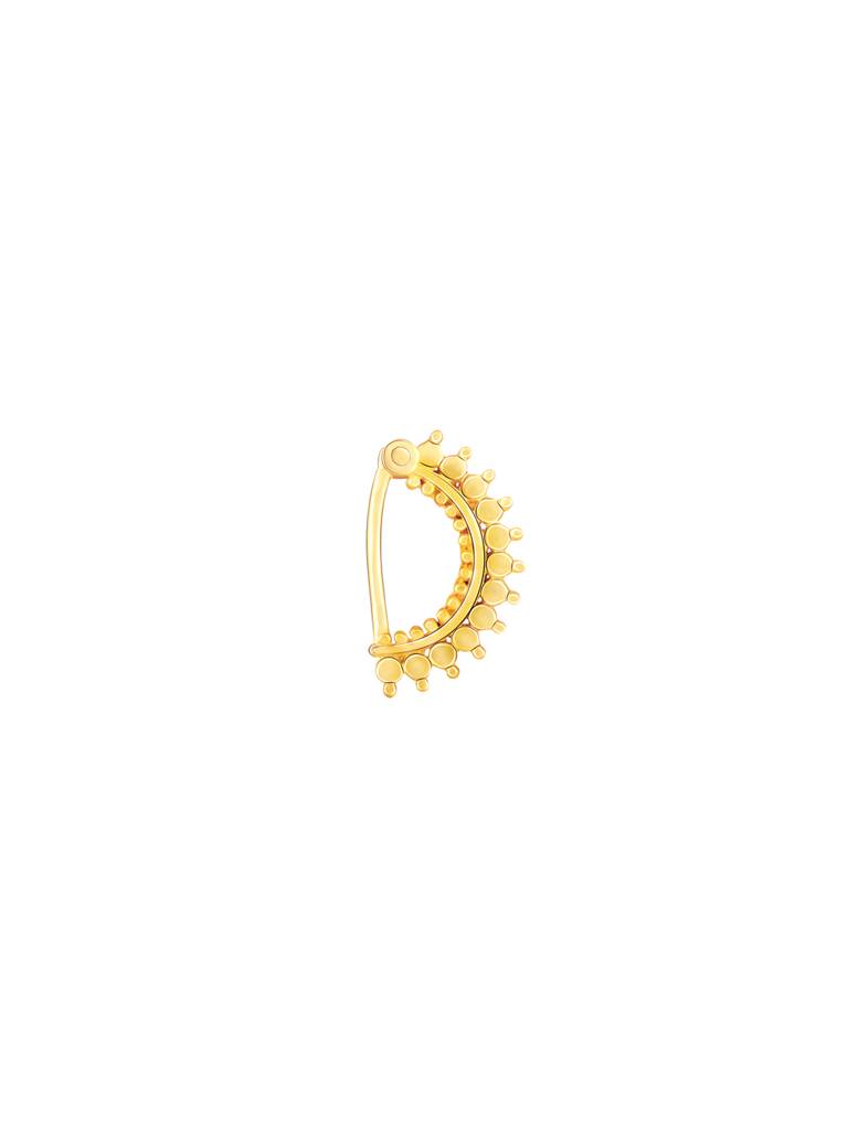 GIVA 925 Sterling Silver Golden Celebration Nose Ring