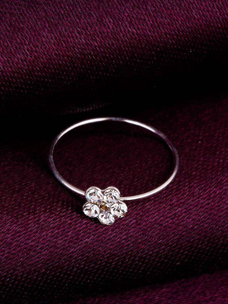 Giva 925 Sterling Silver Floral Nose Ring