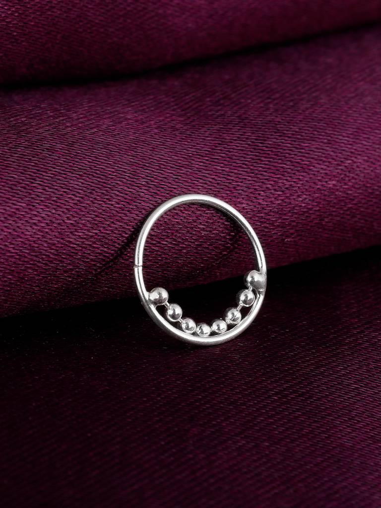 Giva 925 Sterling Silver Chain Beads Nose Ring