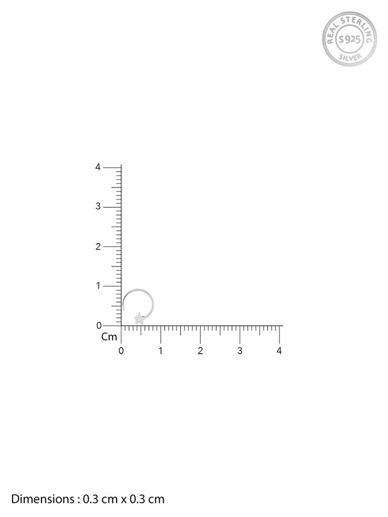 Giva 925 Sterling Silver You Are My Star Nose Pin