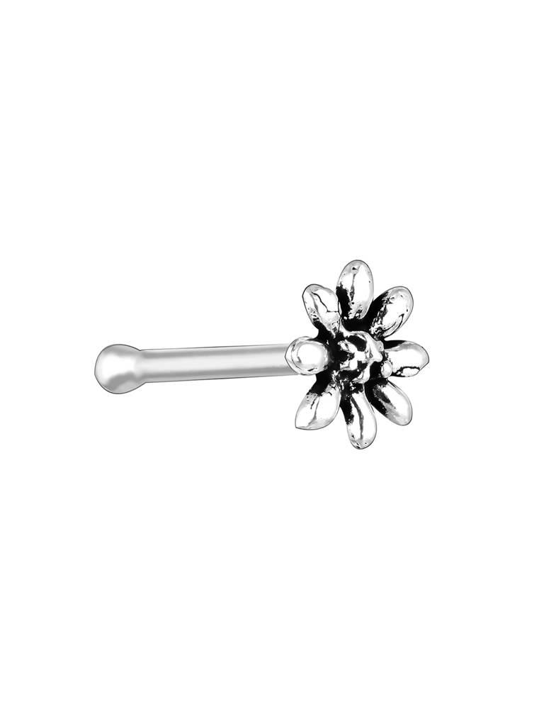 Giva 925 Sterling Silver Oxidised Silver My Daisy Nose Pin
