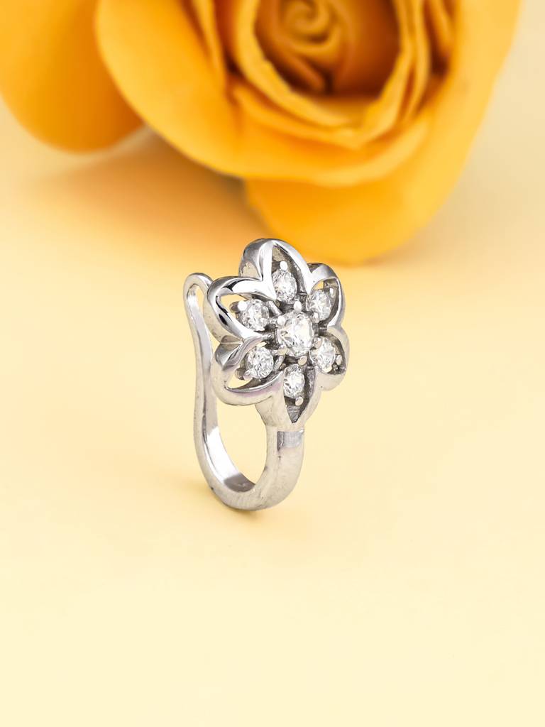 Giva 925 Sterling Silver Floral Pleasure Nose Pin