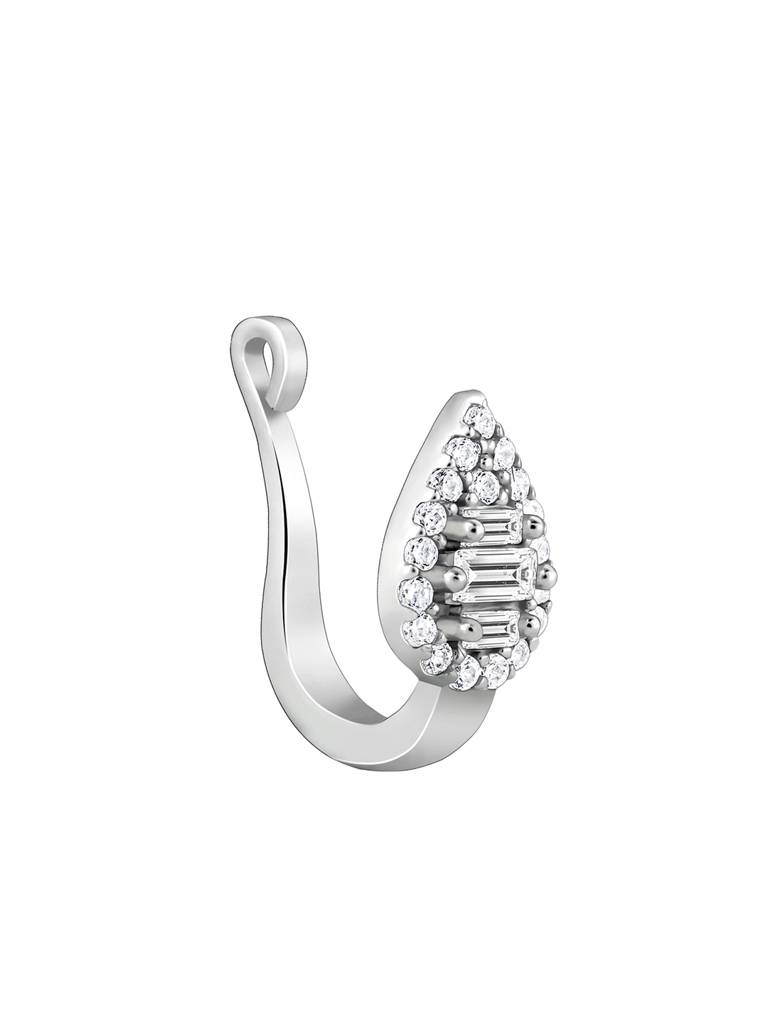 Giva 925 Sterling Silver Delicate Pear Nose Pin