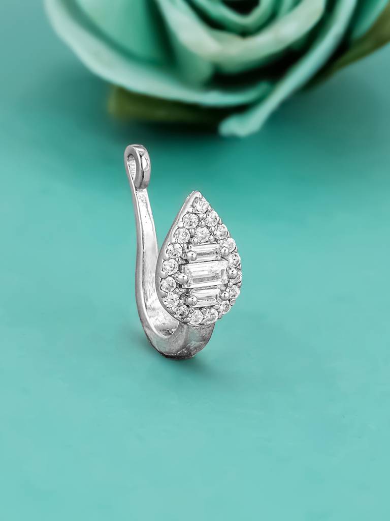 Giva 925 Sterling Silver Delicate Pear Nose Pin