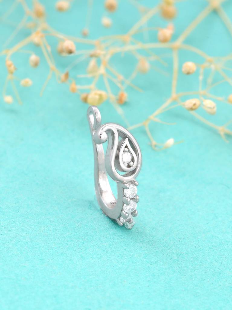 Giva 925 Sterling Silver Mango Fusion Nose Pin