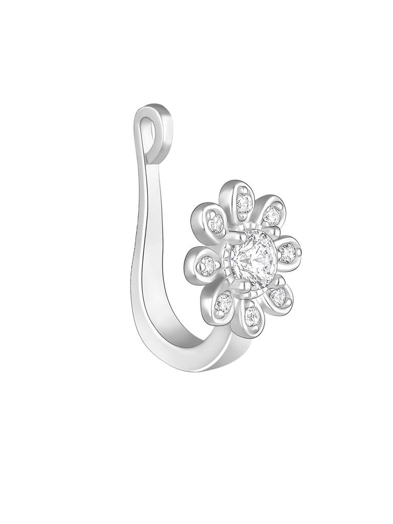 Giva 925 Sterling Silver Floral Fantasy Nose Pin