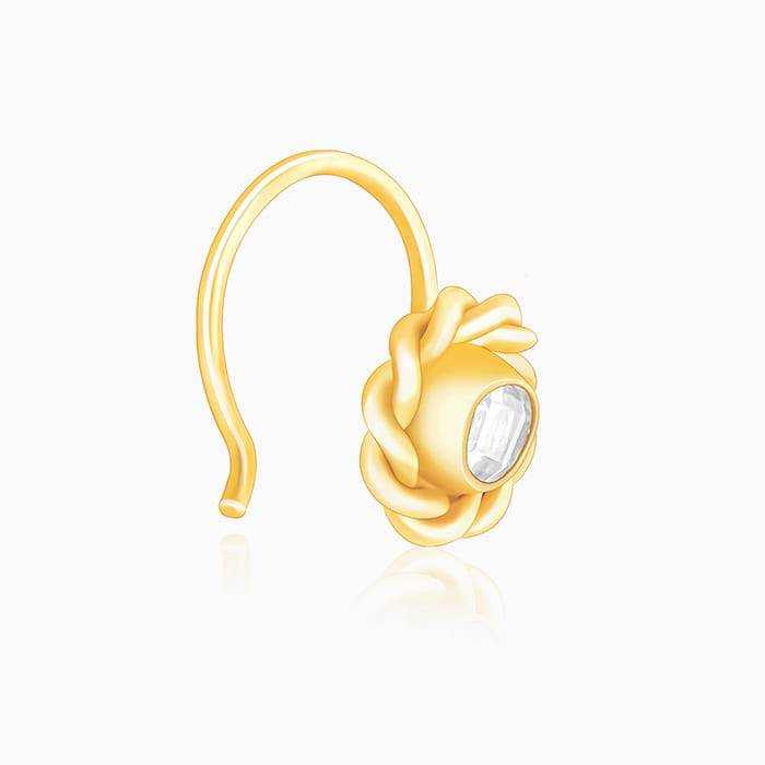 925 Silver Chaleya Nose Pin For Women : NP0176