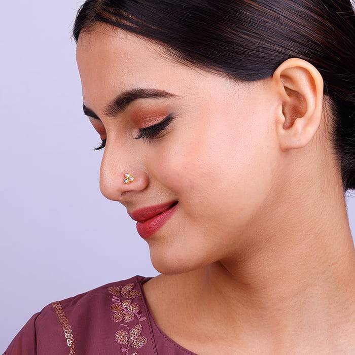 925 Silver Heeriye Nose Pin For Women : NP0179