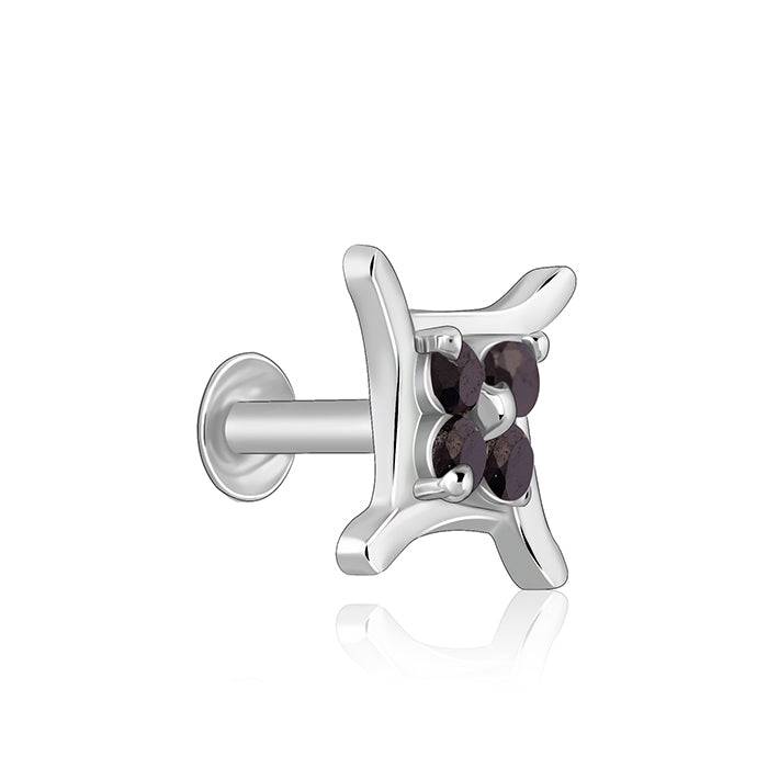 Giva 925 Silver Pretty Delight Nosepin| Nose Pin For Women And Girls | With Certificate Of : NP0189