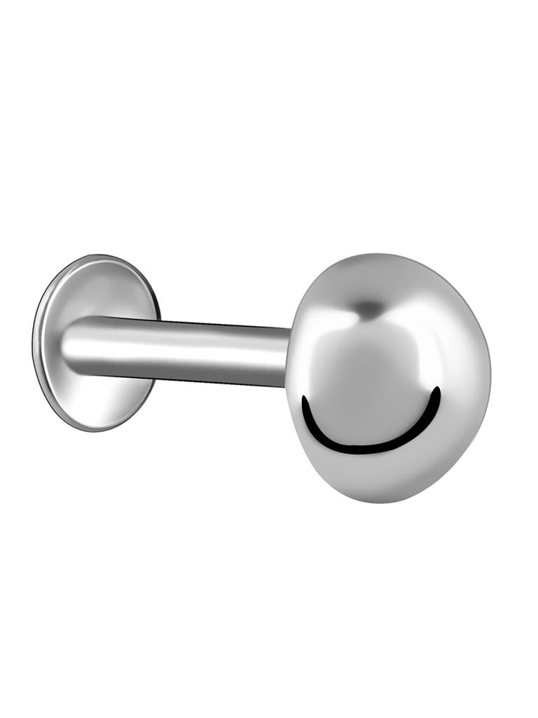 Silver Beaded Nose Pin : NP0190