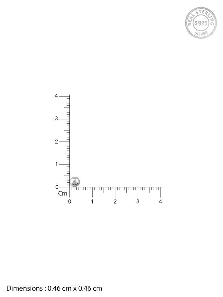 Silver Beaded Nose Pin : NP0190