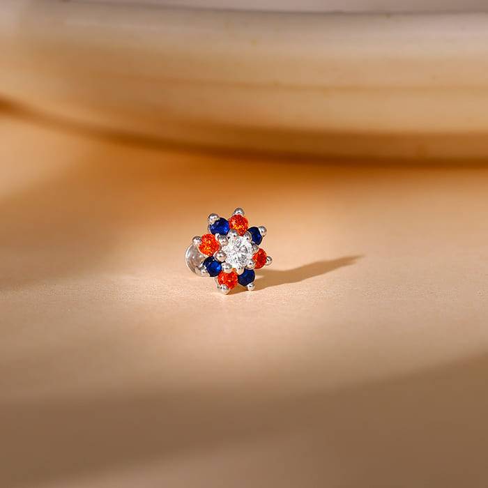 Giva 925 Silver Pure Joy Nosepin| Nose Pin For Women And Girls | With Certificate Of Authe : NP0193
