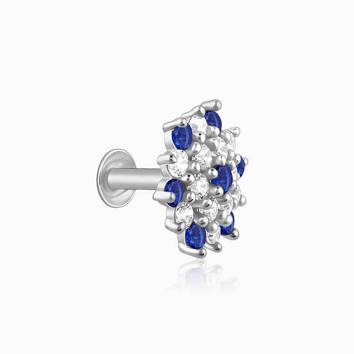 Giva 925 Silver Luna Bloom Nosepin| Nose Pin For Women And Girls | With Certificate Of Aut : NP0196