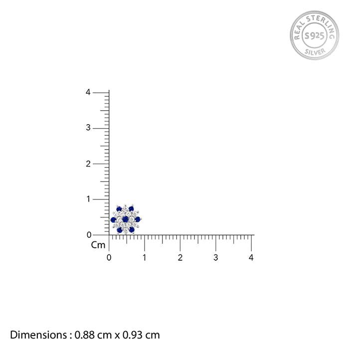 Giva 925 Silver Luna Bloom Nosepin| Nose Pin For Women And Girls | With Certificate Of Aut : NP0196