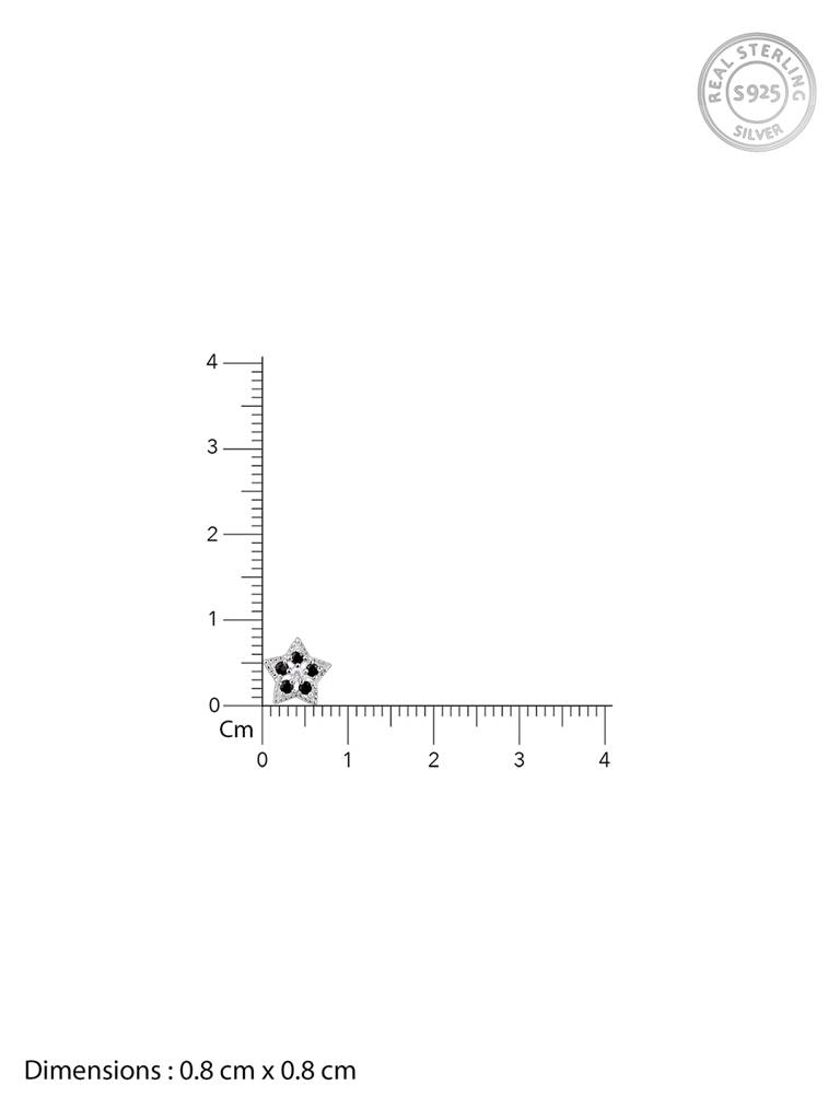 Silver Bright Star Nose Pin : NP0200