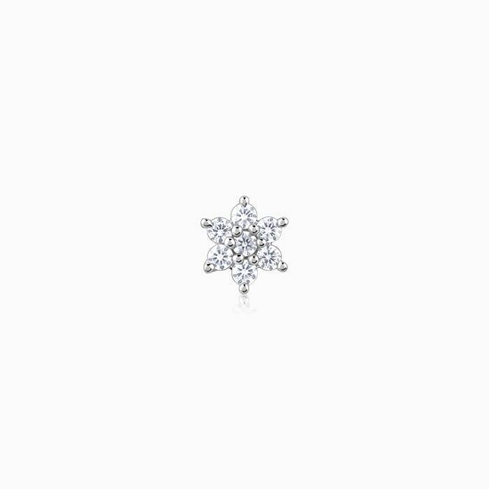 Giva 925 Silver Aurora Kiss Nosepin| Nose Pin For Women And Girls | With Certificate Of Authenticity : NP0207