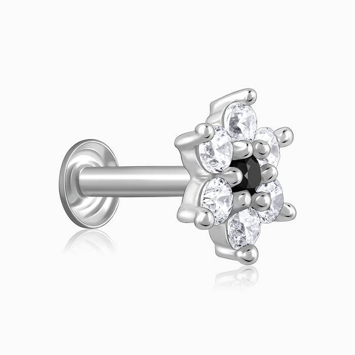 Giva 925 Silver Star Gaze Nosepin| Nose Pin For Women And Girls | With Certificate Of Auth : NP0209