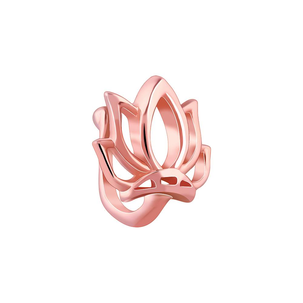 Giva 925 Silver Rose Gold Padma Nose Pin : NP0213