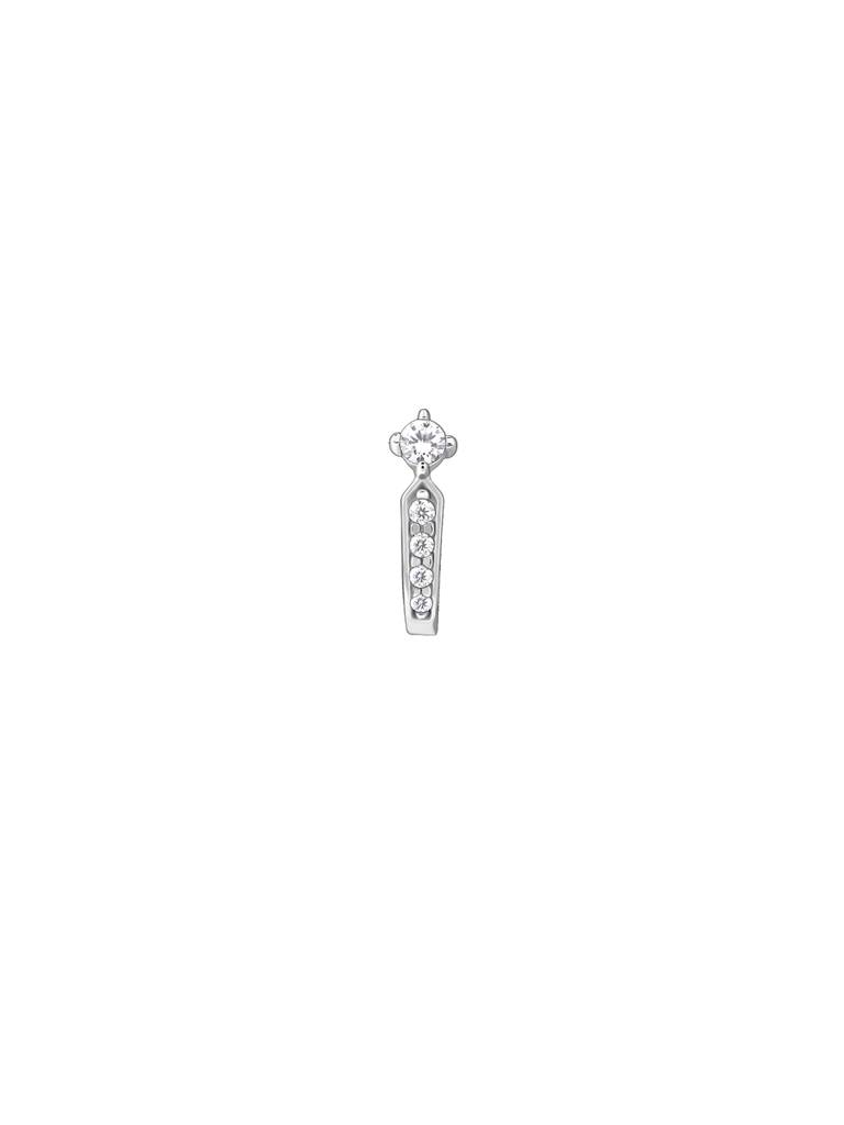 Silver Rekha Nose Pin (Clip On) : NP0224