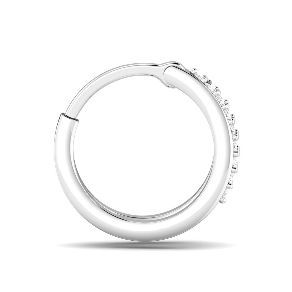 KuberBox 18K White Gold Alizeh Nose Ring