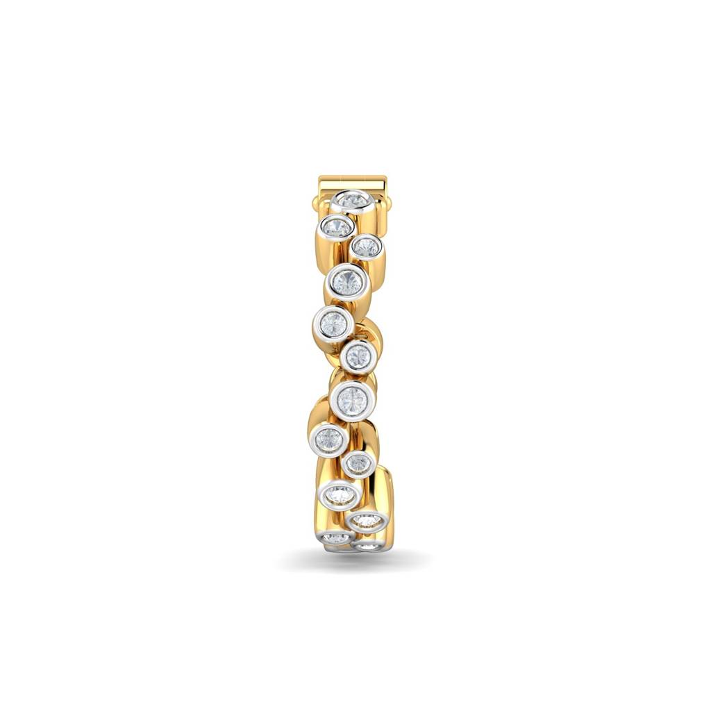 KuberBox 18K Yellow Gold Corin Dots Nose Ring