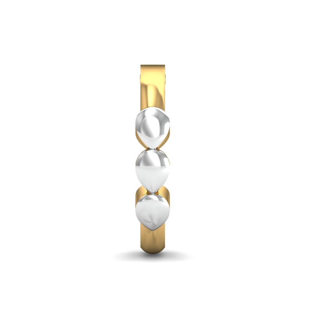 KuberBox 18K Yellow Gold Mystic Gold Nose Ring