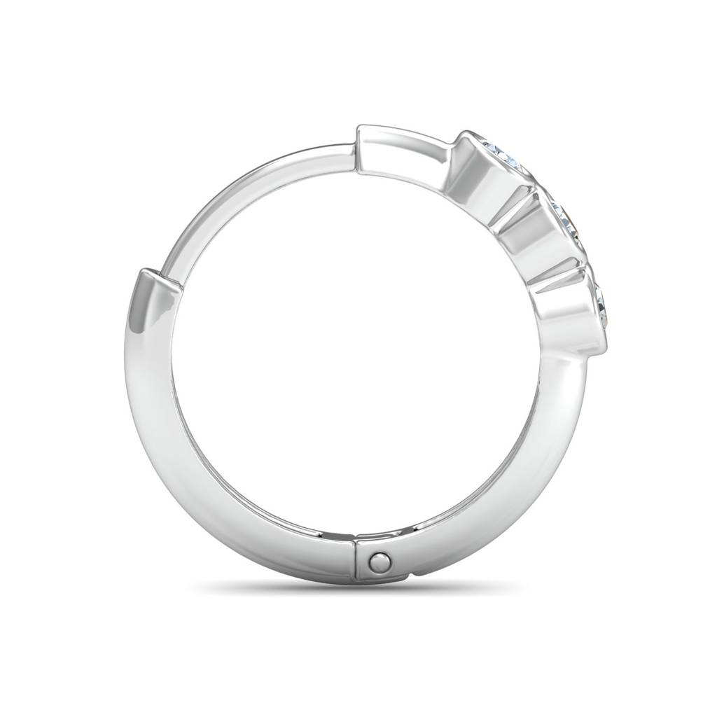 KuberBox 18K White Gold Caprice Nose Ring