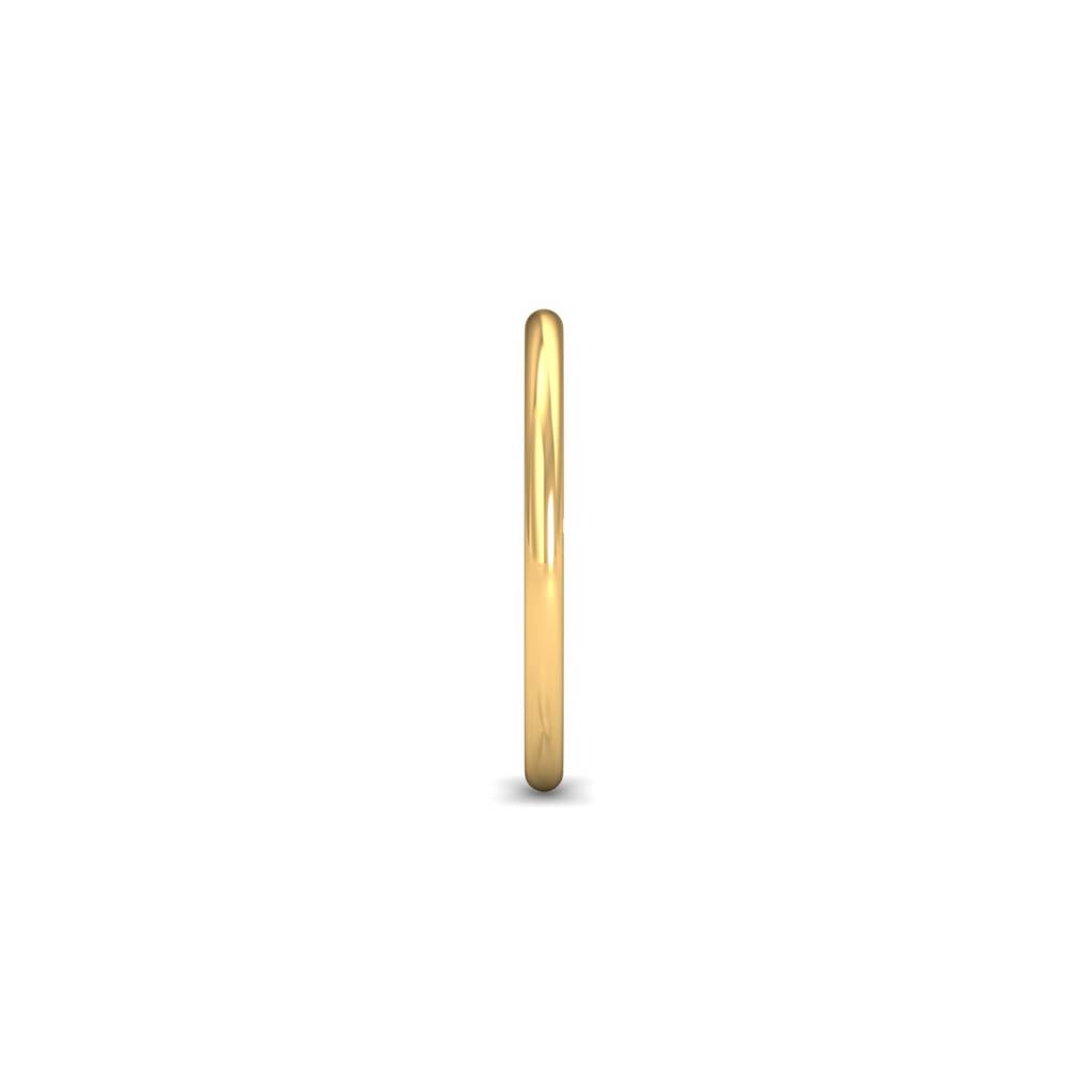 KuberBox 18K Yellow Gold Basic Unbeaded Nose Hoop