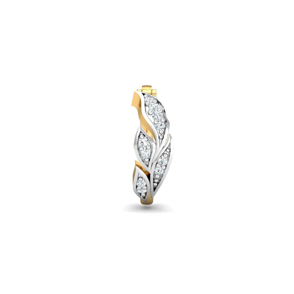 KuberBox 18K Yellow Gold Pallav Nose Ring