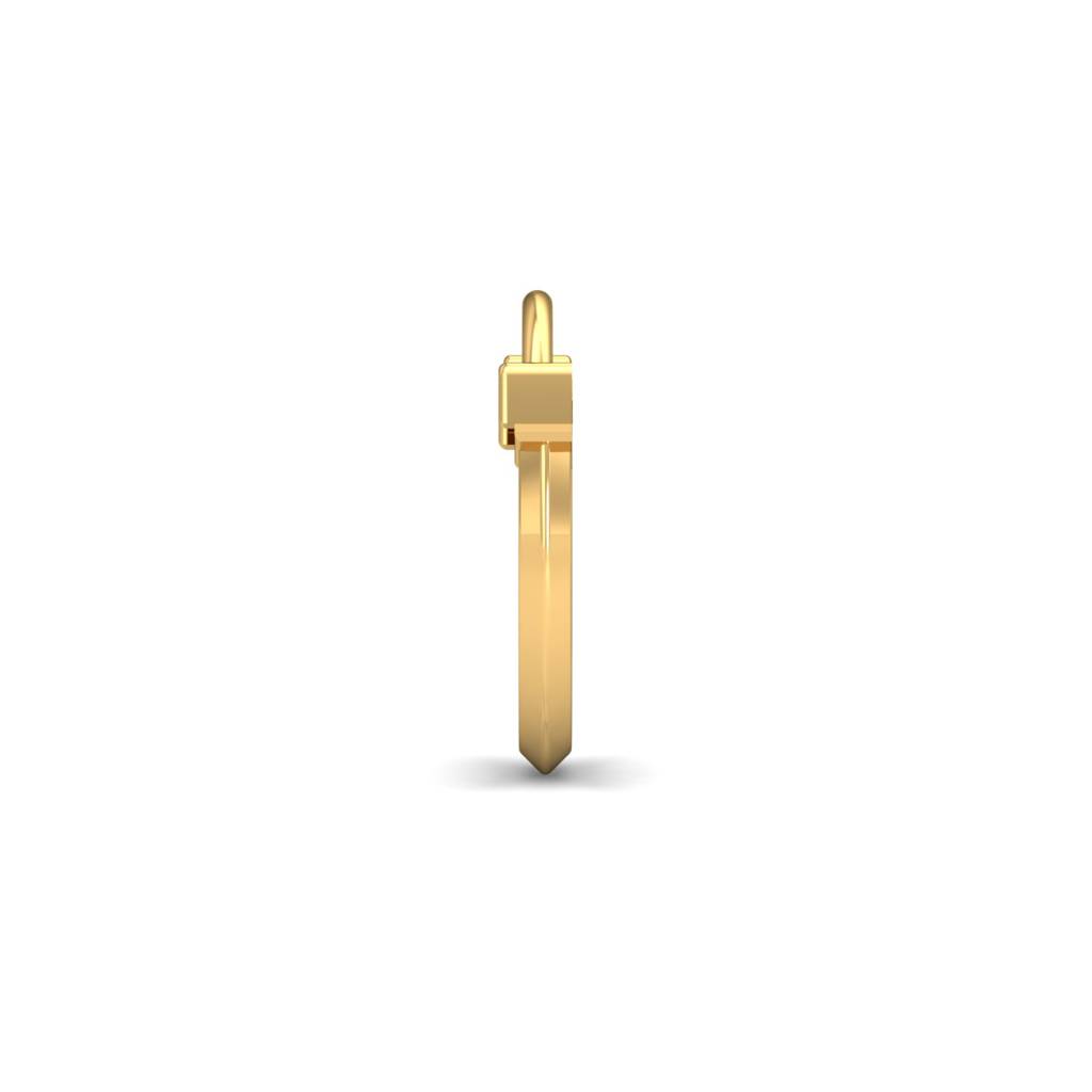KuberBox 18K Yellow Gold Squeaky Septum Nose Ring