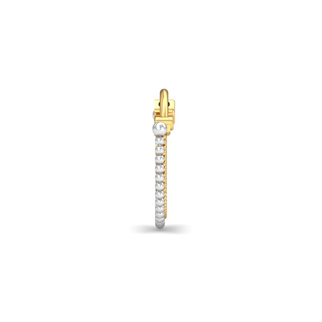 KuberBox 18K Yellow Gold Poorv Septum Nose Ring