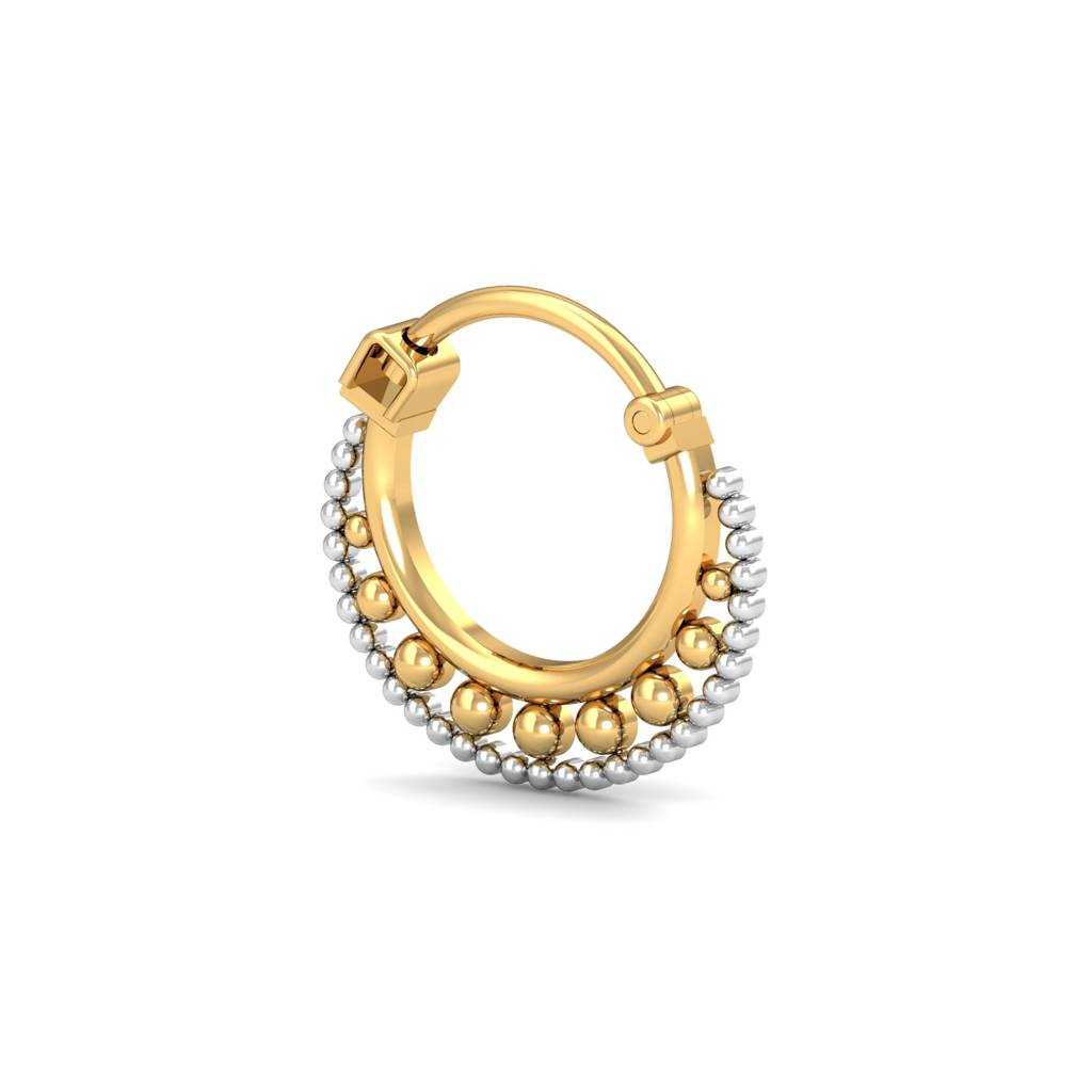 KuberBox 18K Yellow Gold Vistra Septum Nose Ring
