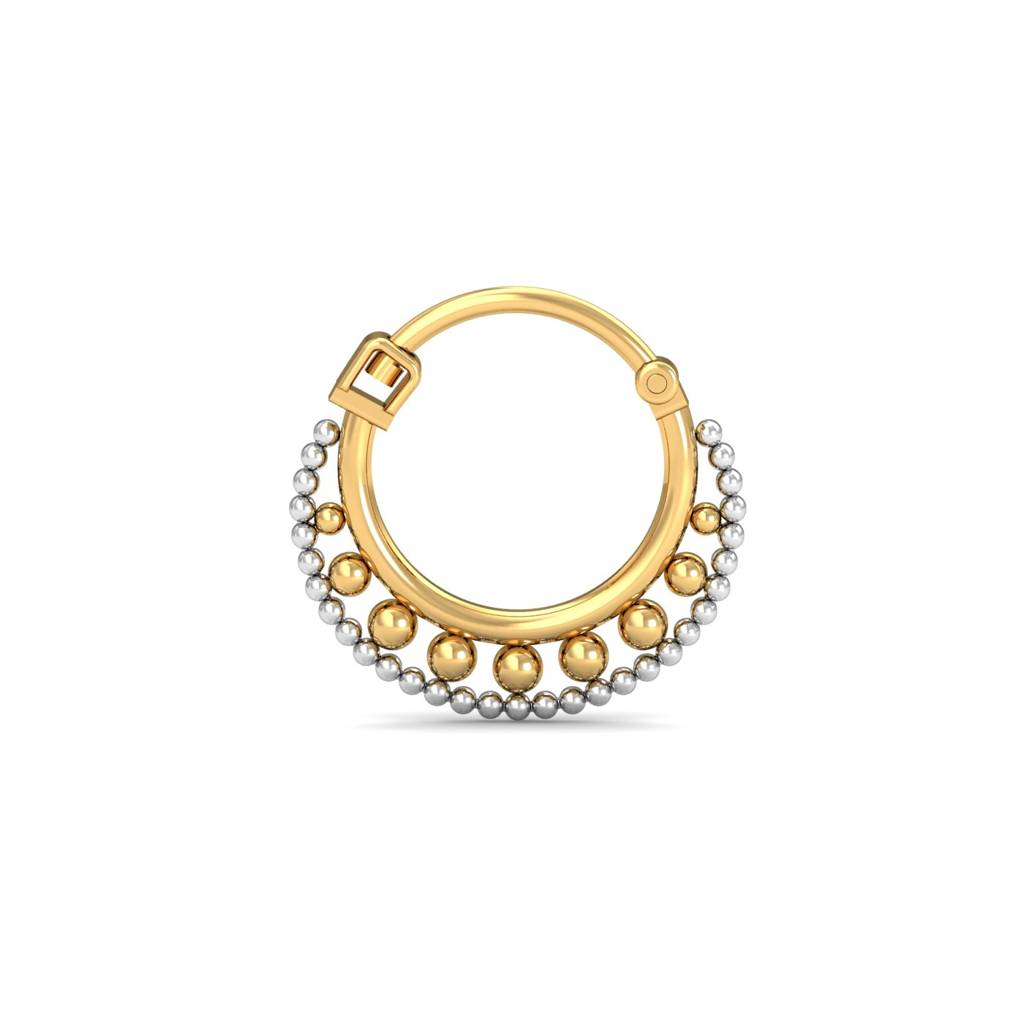 KuberBox 18K Yellow Gold Vistra Septum Nose Ring
