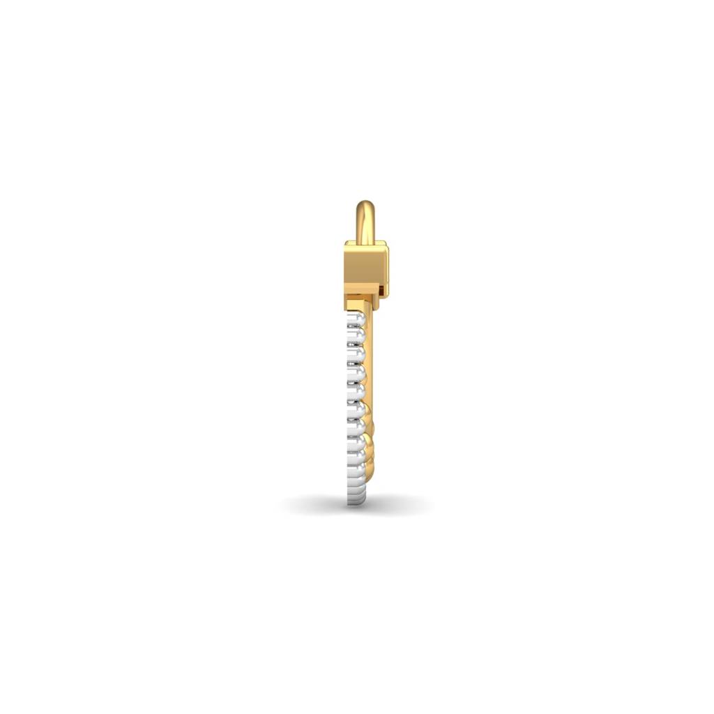 KuberBox 18K Yellow Gold Vistra Septum Nose Ring