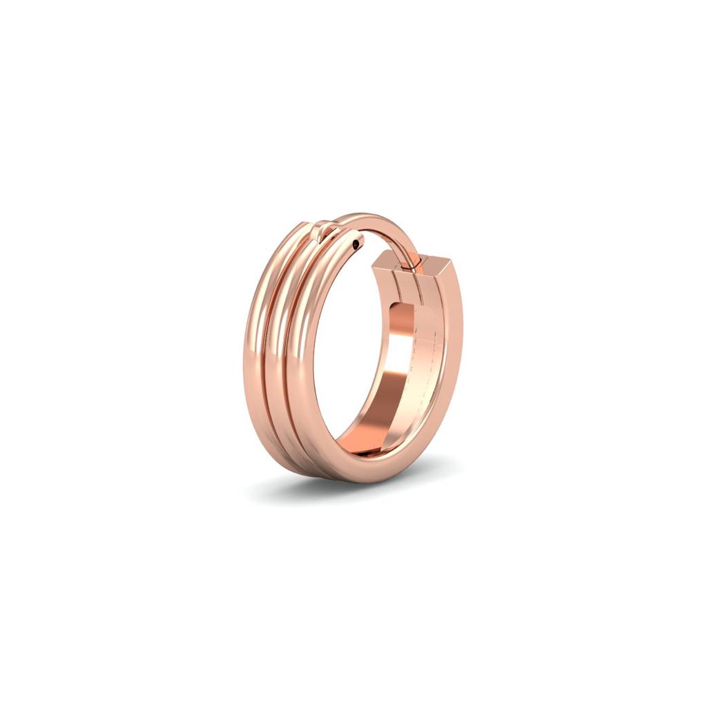 KuberBox 18K Rose Gold Lata Nose Ring