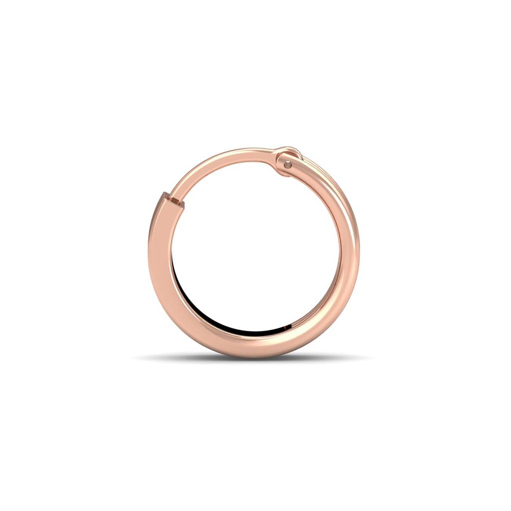 KuberBox 18K Rose Gold Lata Nose Ring