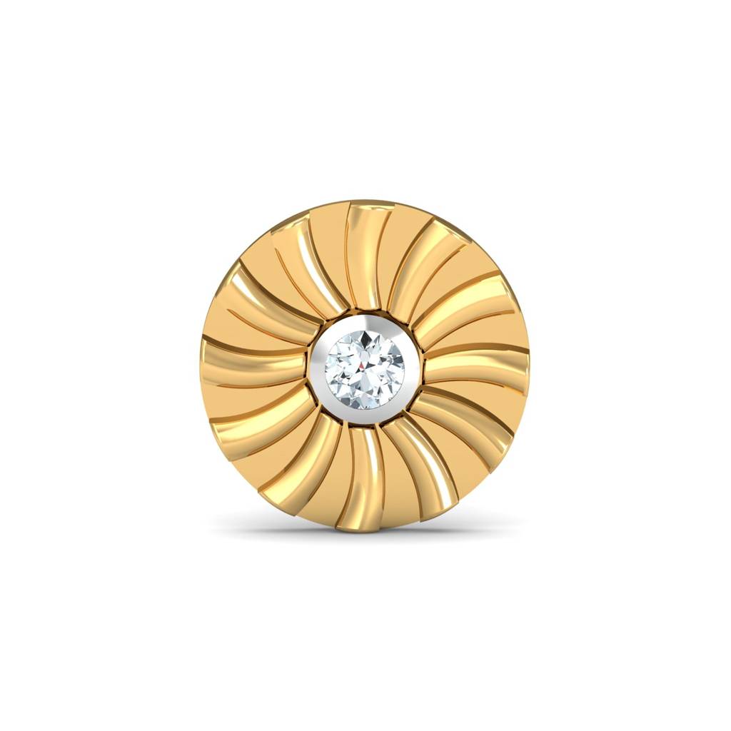 KuberBox 18K Yellow Gold Ciru Nose Stud