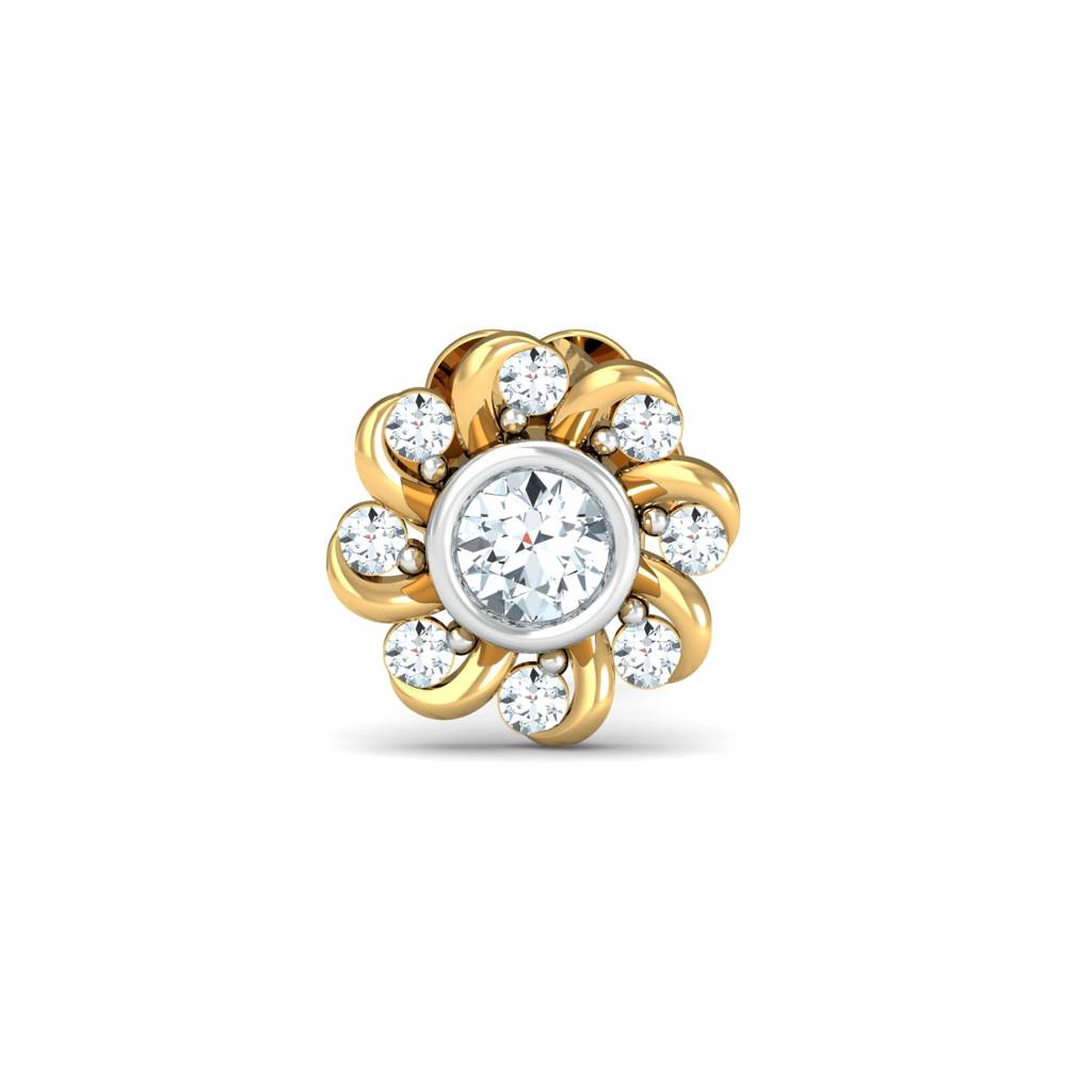 KuberBox 18K Yellow Gold Helit Nose Stud