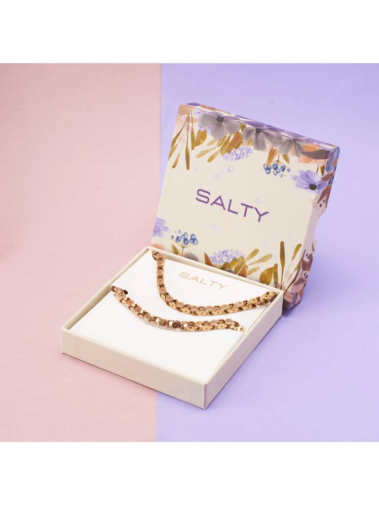 Artisan'S Touch Chain Necklace & Bracelet Set For Women & Girls : NS14003-G-BS14003-Gcombo