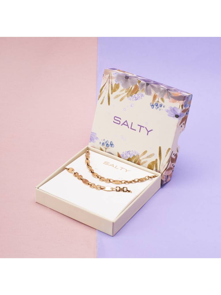 Minimalist Necklace & Bracelet Set For Women & Girls : NS14006-G-BS14006-Gcombo