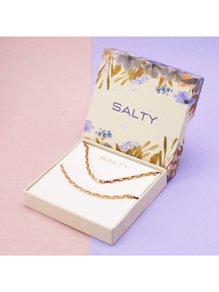 Layered Luxe Necklace & Bracelet Set For Women & Girls : NS14010-G-BS14010-Gcombo