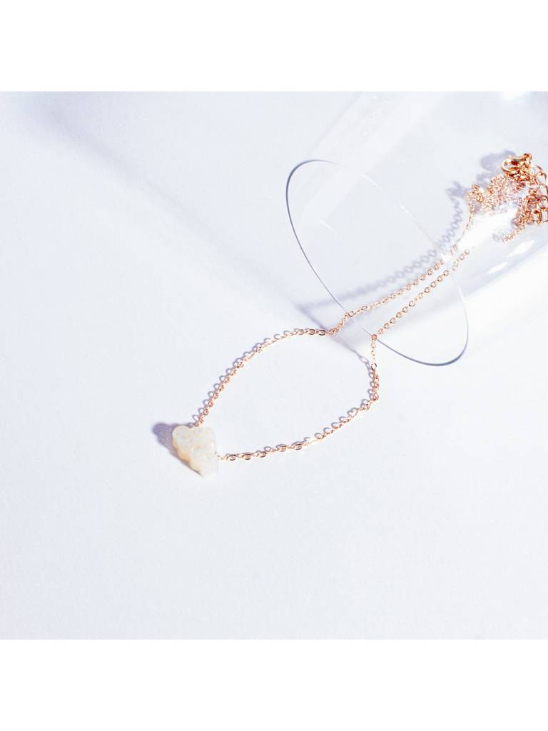 Dreamy Cloud Pendant Necklace For Women & Girls : NS14127-G-WHT