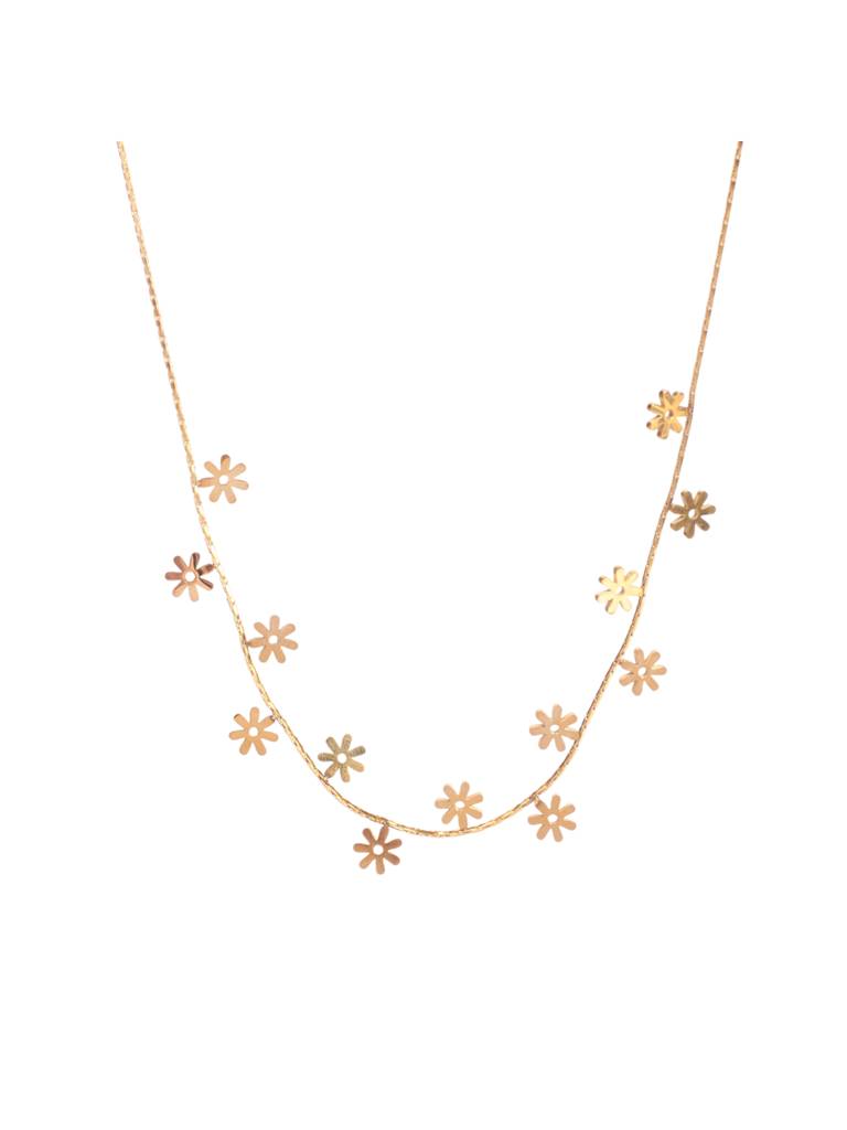 Minimalist Daisy Gold Necklace For Women & Girls : NS14325-G