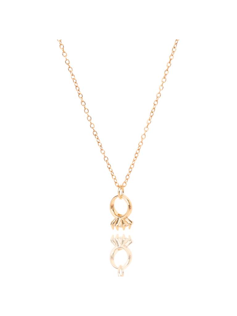 Promise Ring Necklace For Women & Girls Neck Chain Jewellery Accessories : NS14420-G