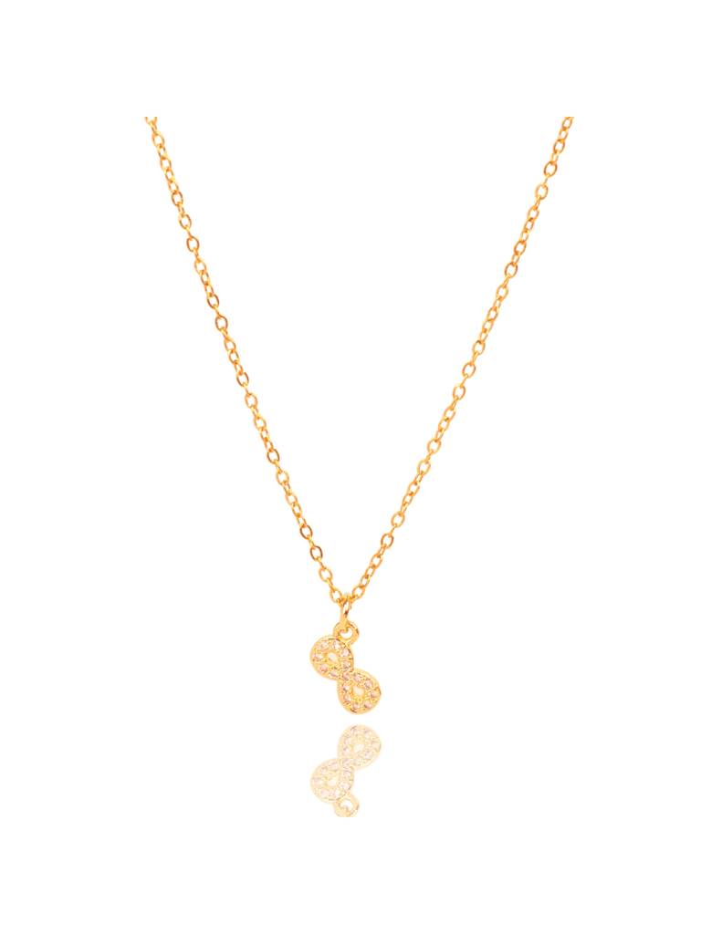 Infinity Charm Necklace For Women & Girls Neck Chain Jewellery Accessories : NS14424-G