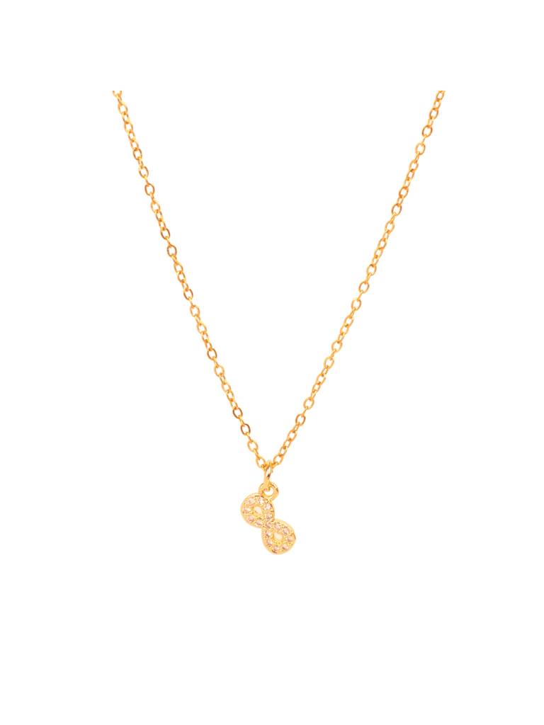 Infinity Charm Necklace For Women & Girls Neck Chain Jewellery Accessories : NS14424-G
