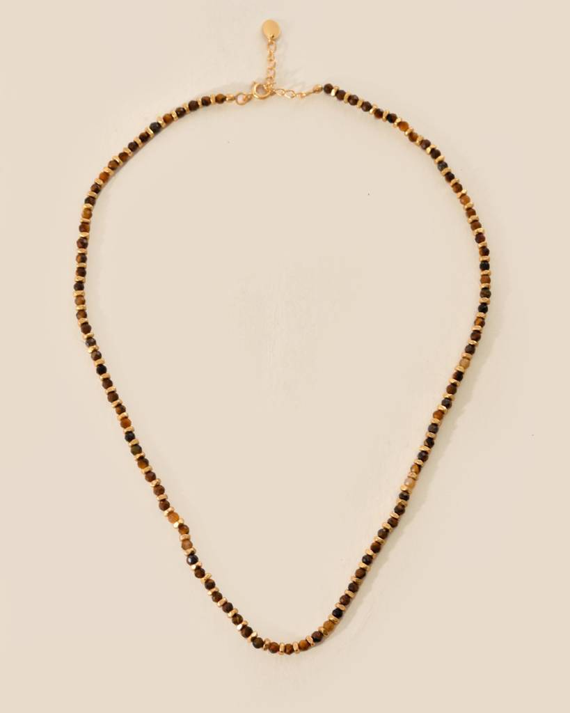 Soul Beaded Tiger Eye Necklace : NSP103(T)