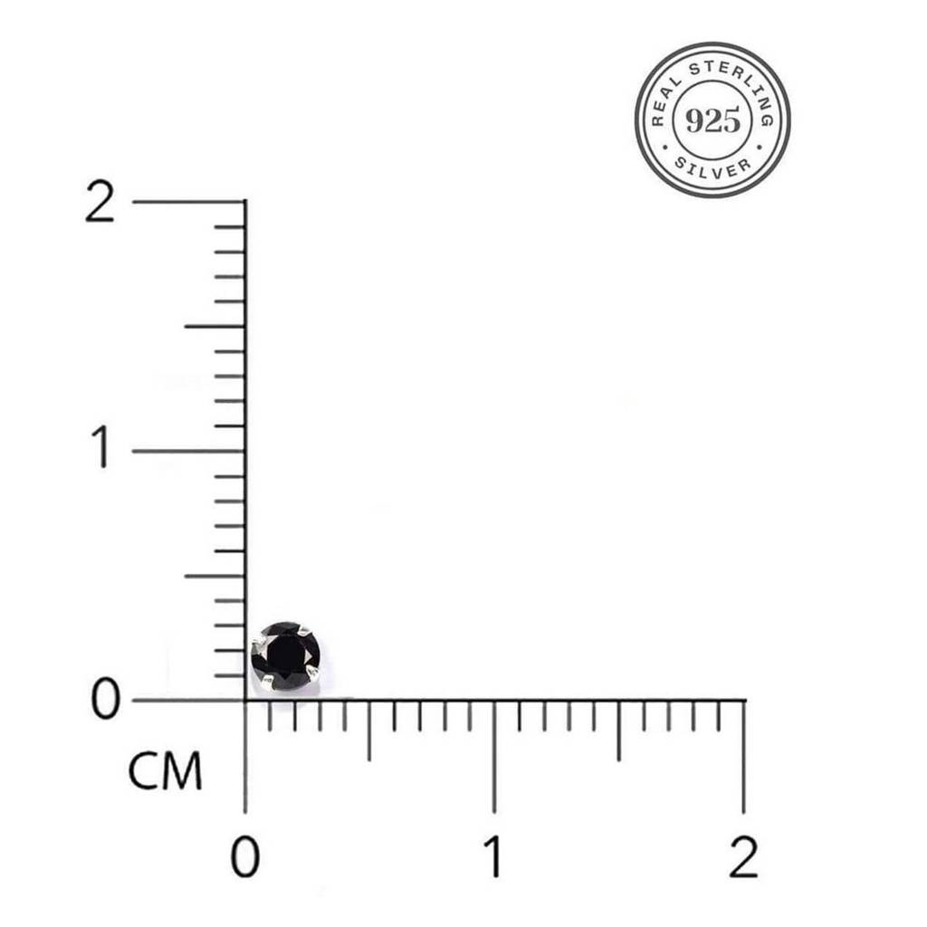 Solid Rhodium Plated 925 Sterling Silver Nose Ring : NTH-10008