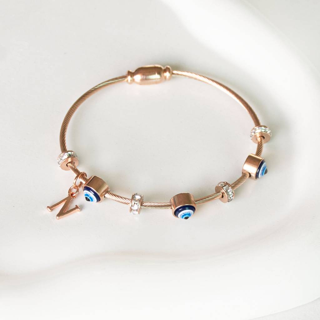 Classic-Evil-Eye-With-Personalized-Initial : BGR267M