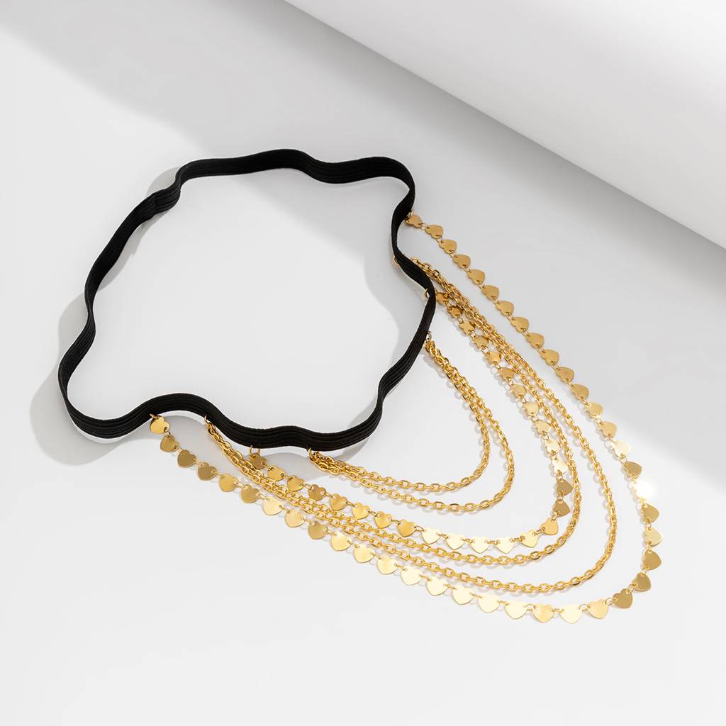 Multi-Layered Heart Thigh Chain - Single : ASX1224BJ192G